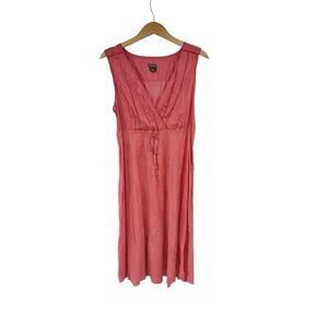 Eddie Bauer Red Polka Dot Cotton Country Picnic Pinup Preppy Dress Size 12